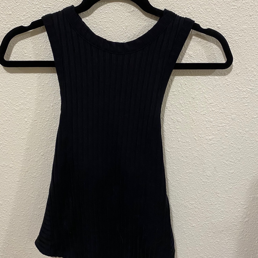 Free people black tank top